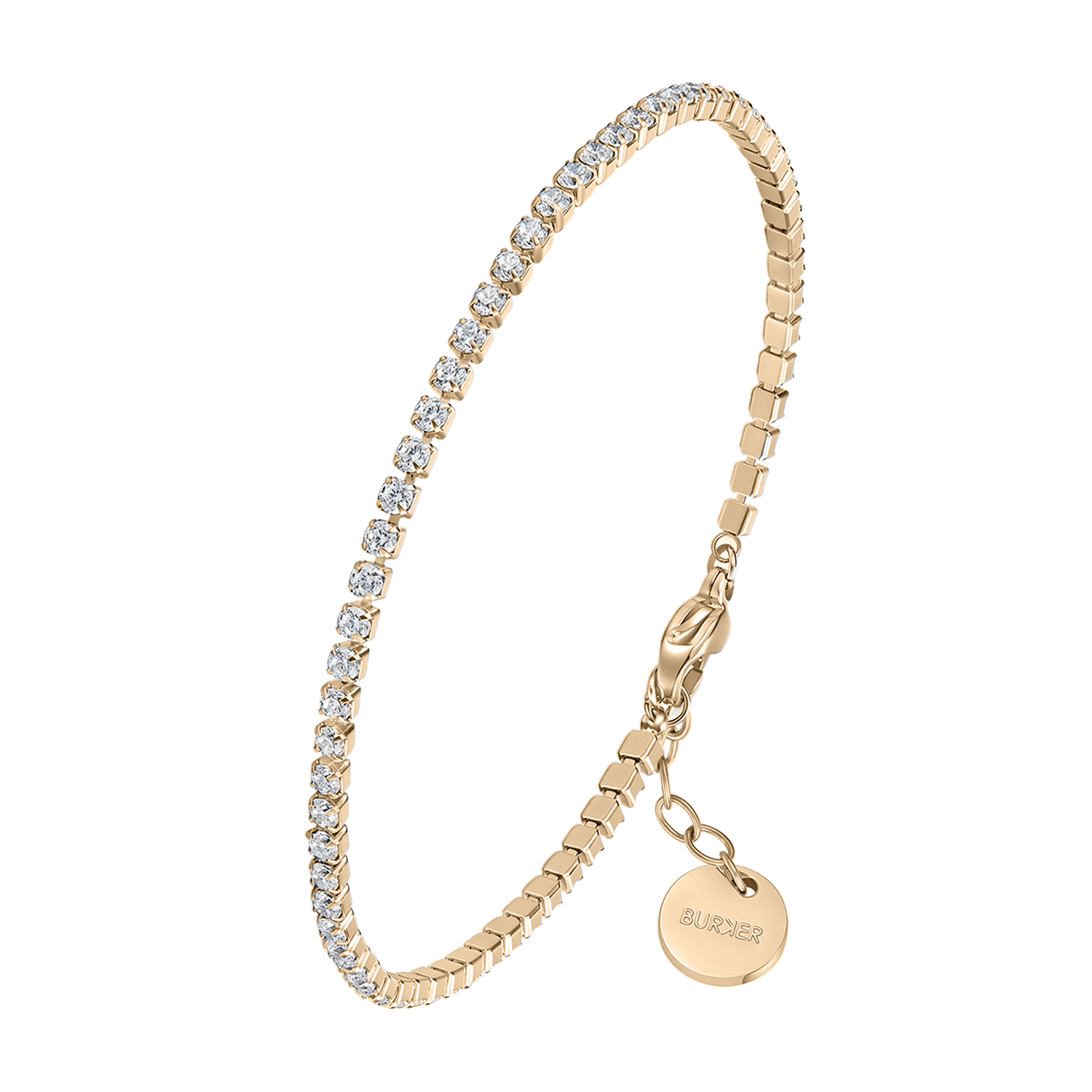 Ava Petite Gold White Bracelet