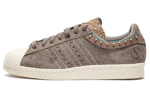 Adidas Originals Superstar 80v Invincible Slip-Resistant Low-Top Skateboard Shoes Unisex Brown