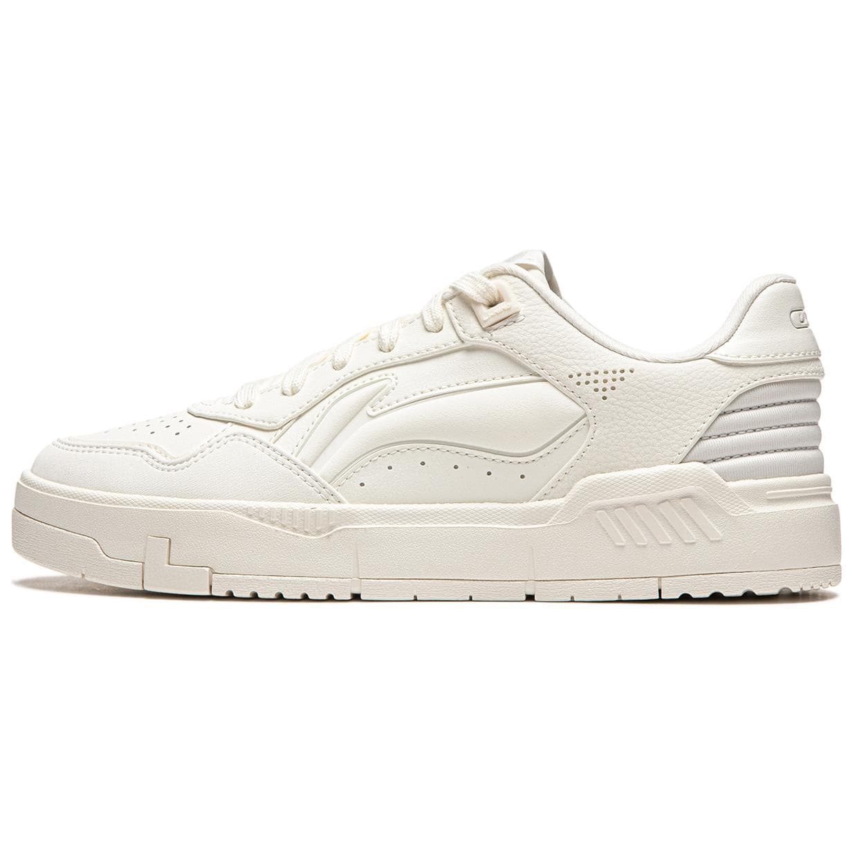 LiNing Common 80s Anti-Slip Wear-Resistant Low-Top Skateboard Shoes Women's White