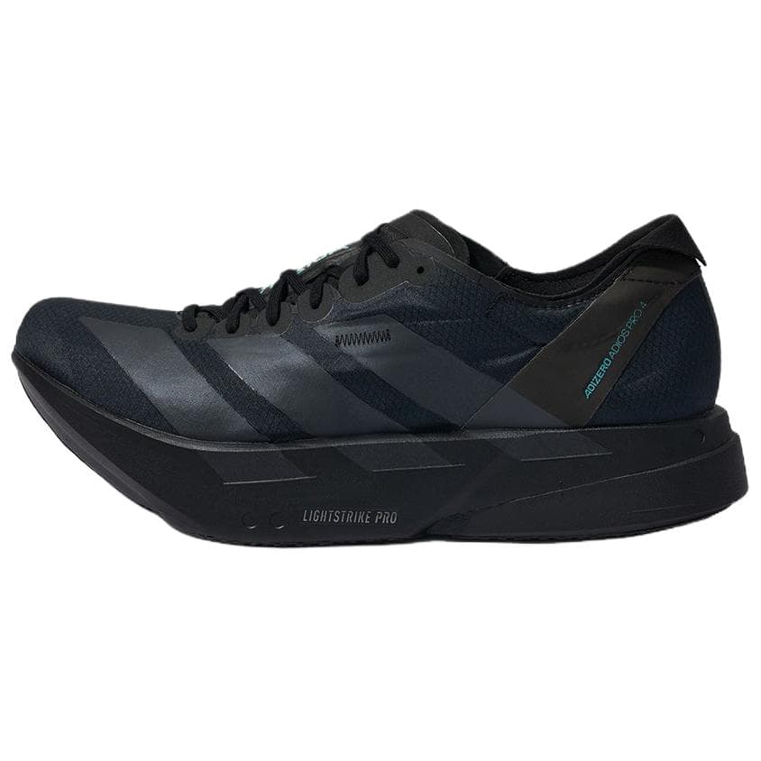 Adidas Adizero Adios Pro 4 Cushioning, Slip Resistant, Abrasion Resistant Support Low Top Running Shoes Men's Black