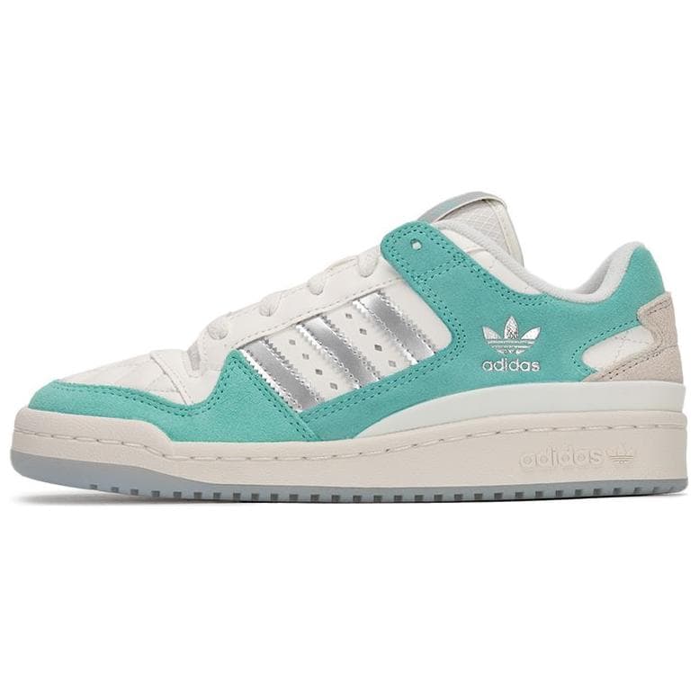 Adidas Originals FORUM Skateboard Shoes Women's Low-Top White Green