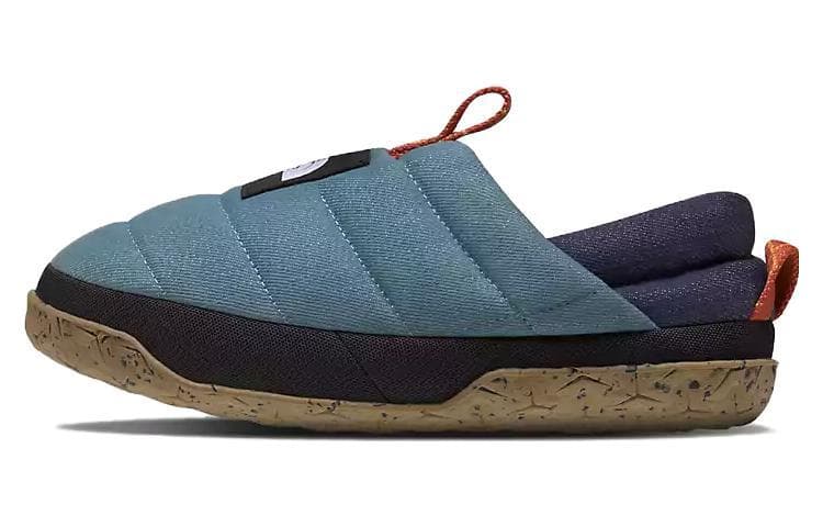 THE NORTH FACE Nuptse Comfort Versatile Casual Cushioned Slip-Resistant Low-Top Lifestyle Shoes Women's Blue Black