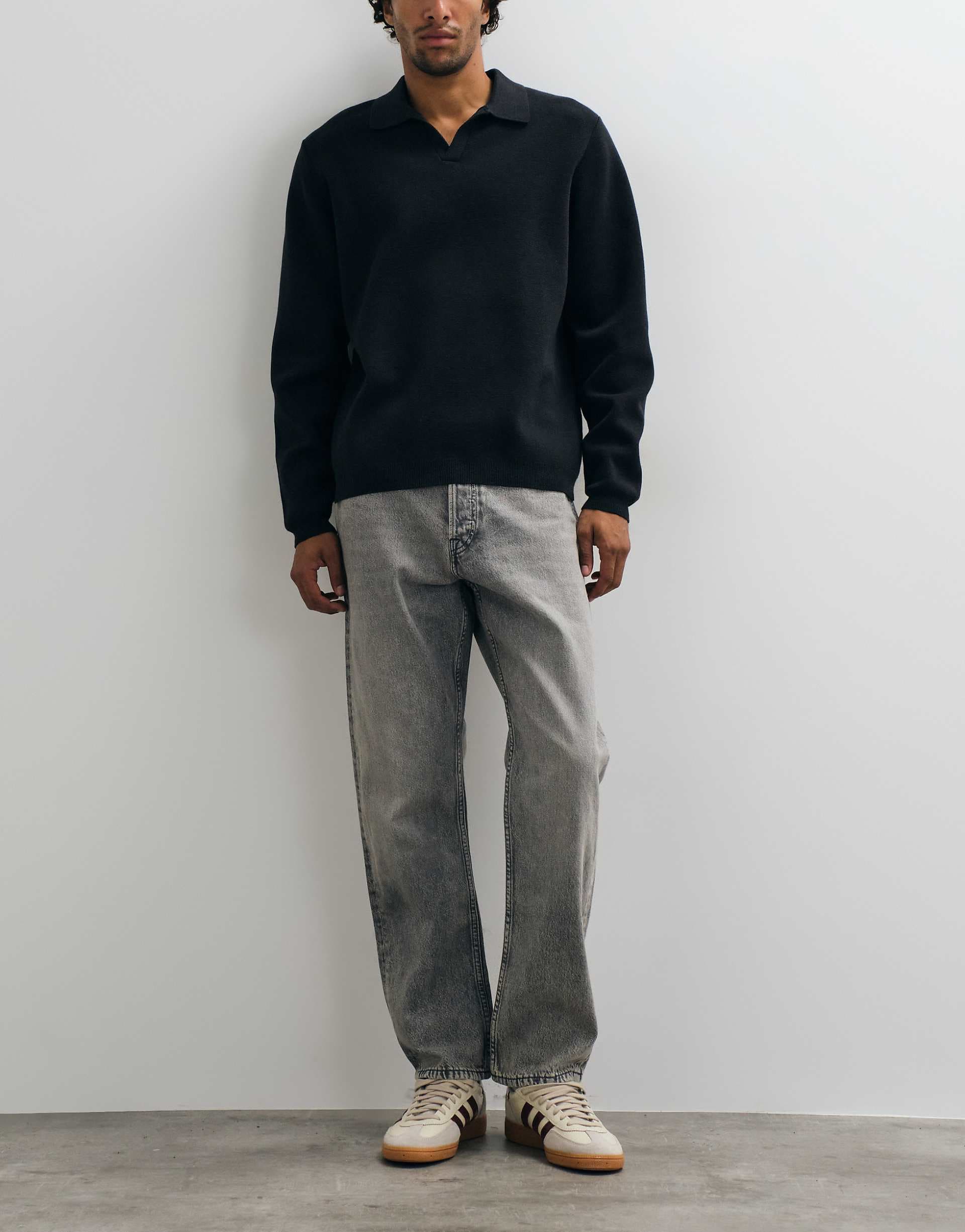 Jack & Jones Chris straight jeans in gray wash