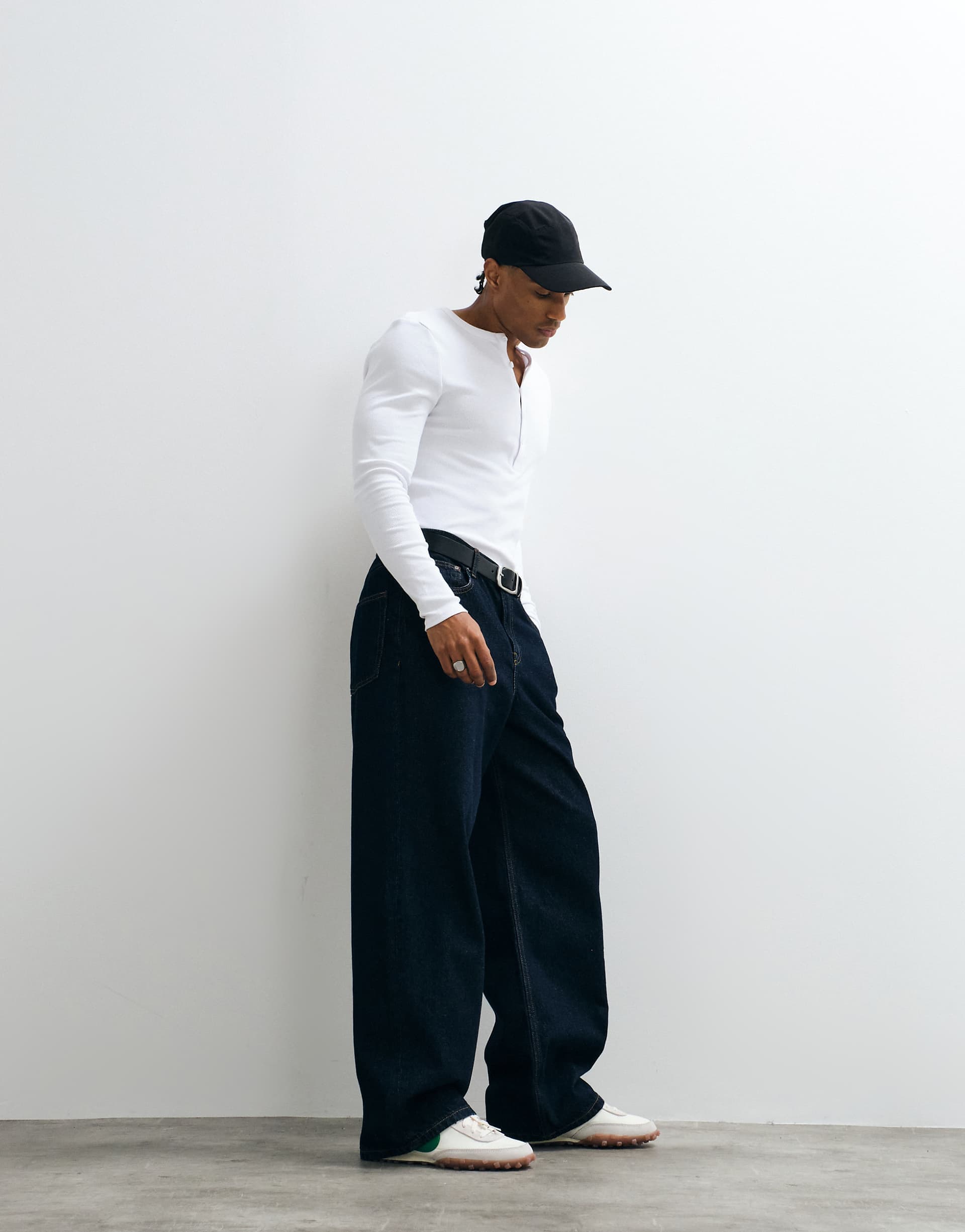 ASOS DESIGN baggy jeans in raw wash