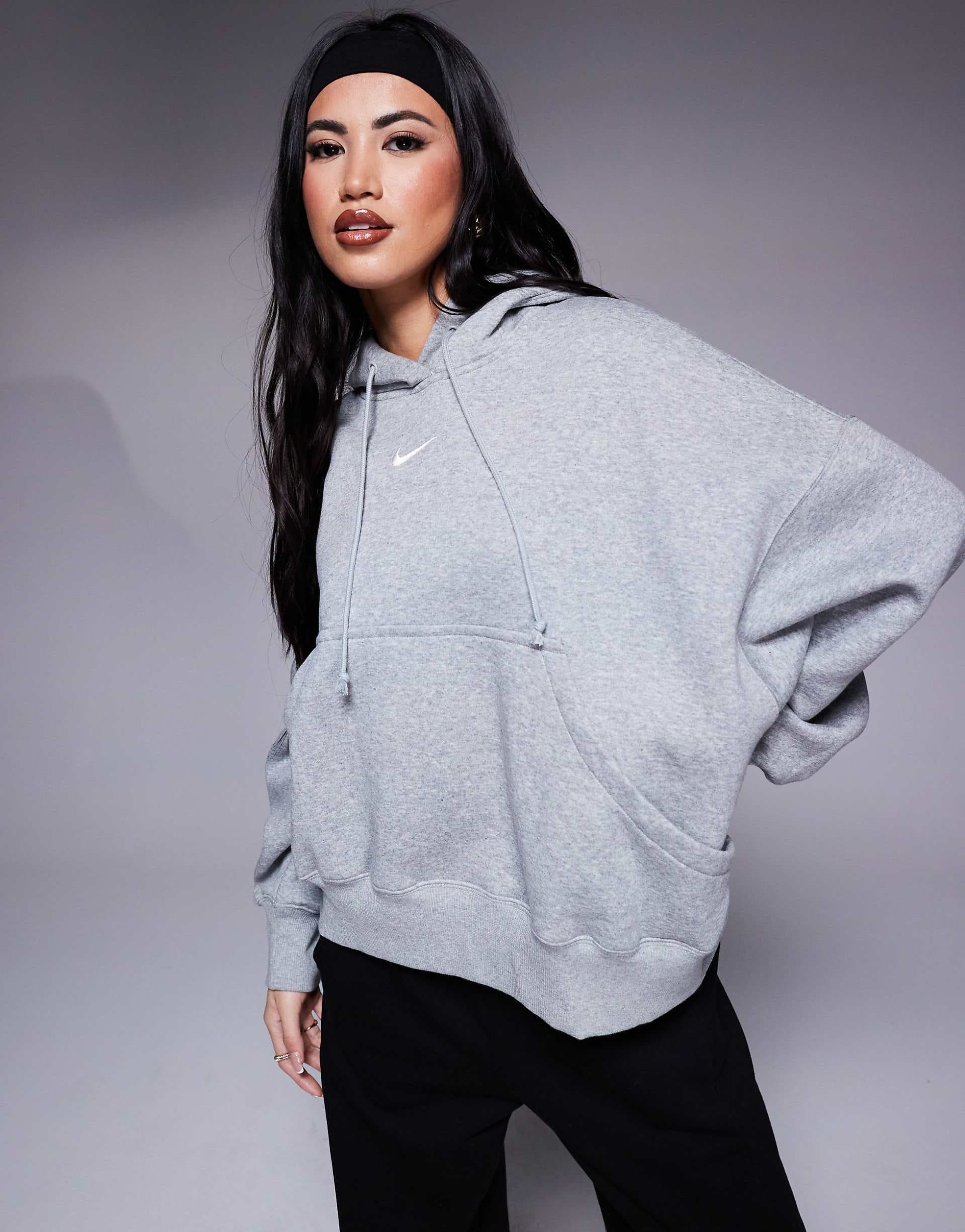 Nike Phoenix over-oversized hoodie in gray