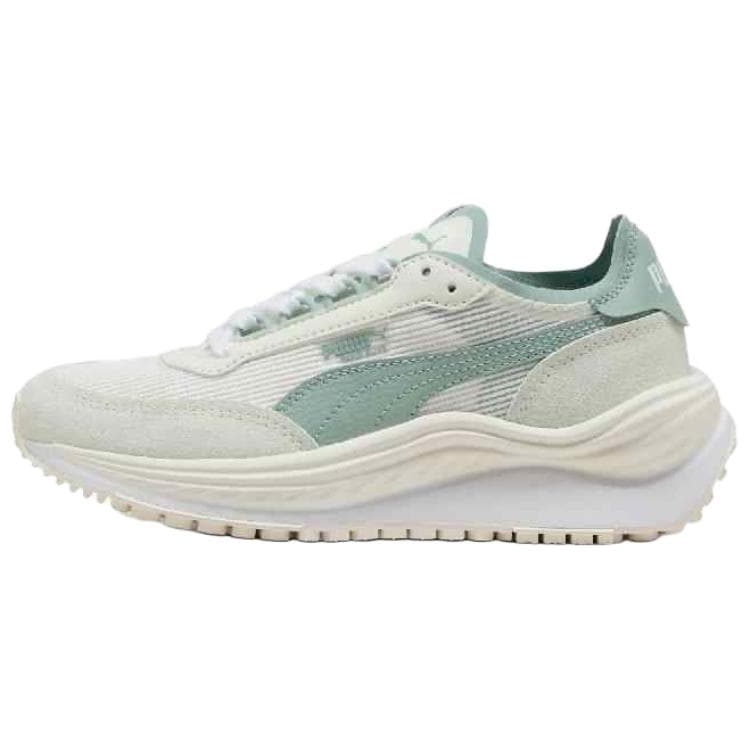 PUMA Rider Elite Comfort Soft Wear-Resistant Low-Top Casual Shoes Unisex White Green