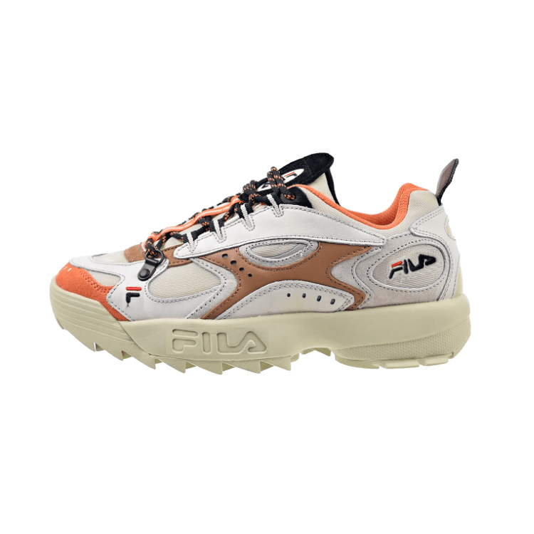 FILA Disruptor Cushioning Wear-Resistant Low-Top Casual Shoes Men's Yellow Brown