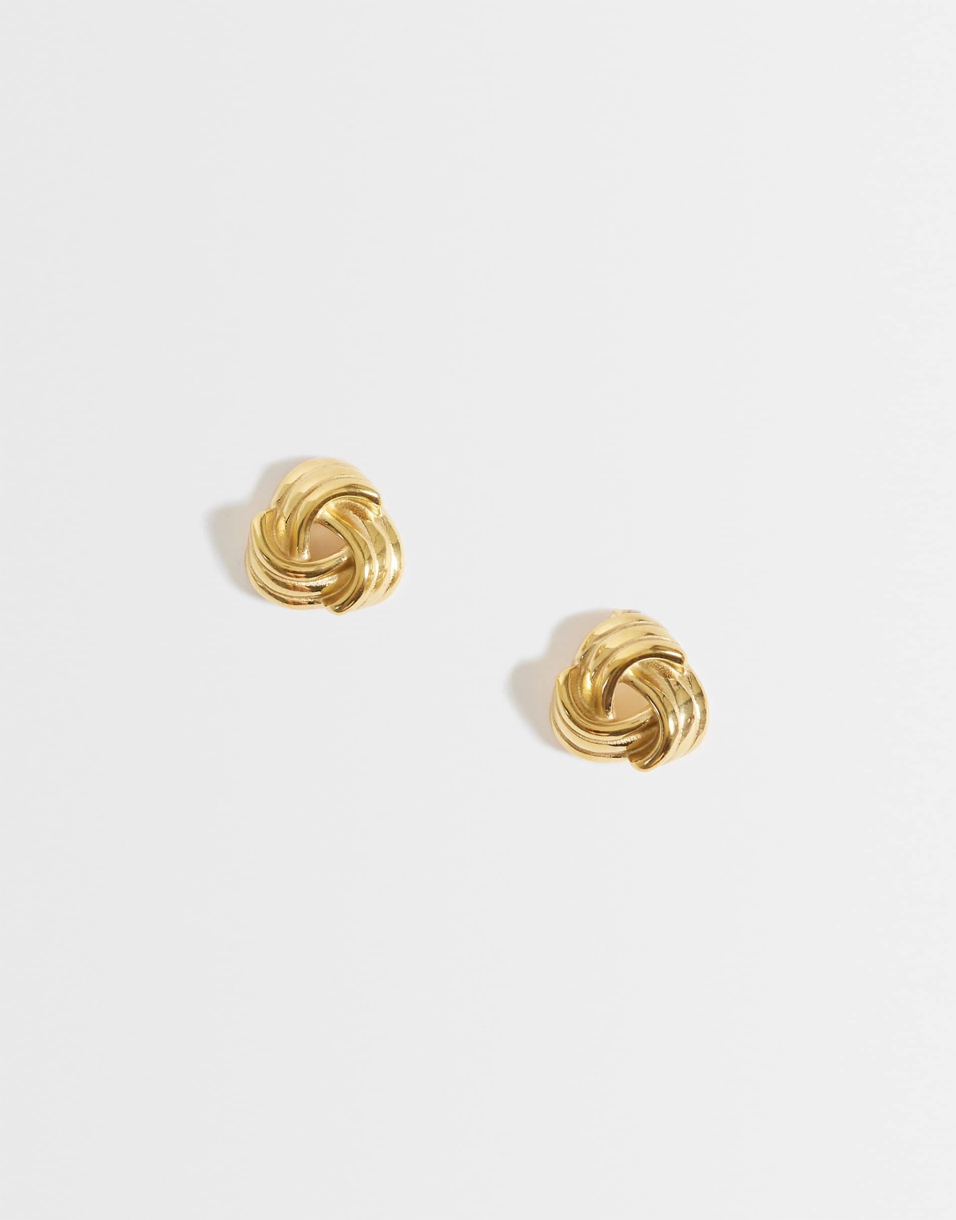 Lost Souls vintage inspired knot earrings in 18kt gold-plated stainless steel