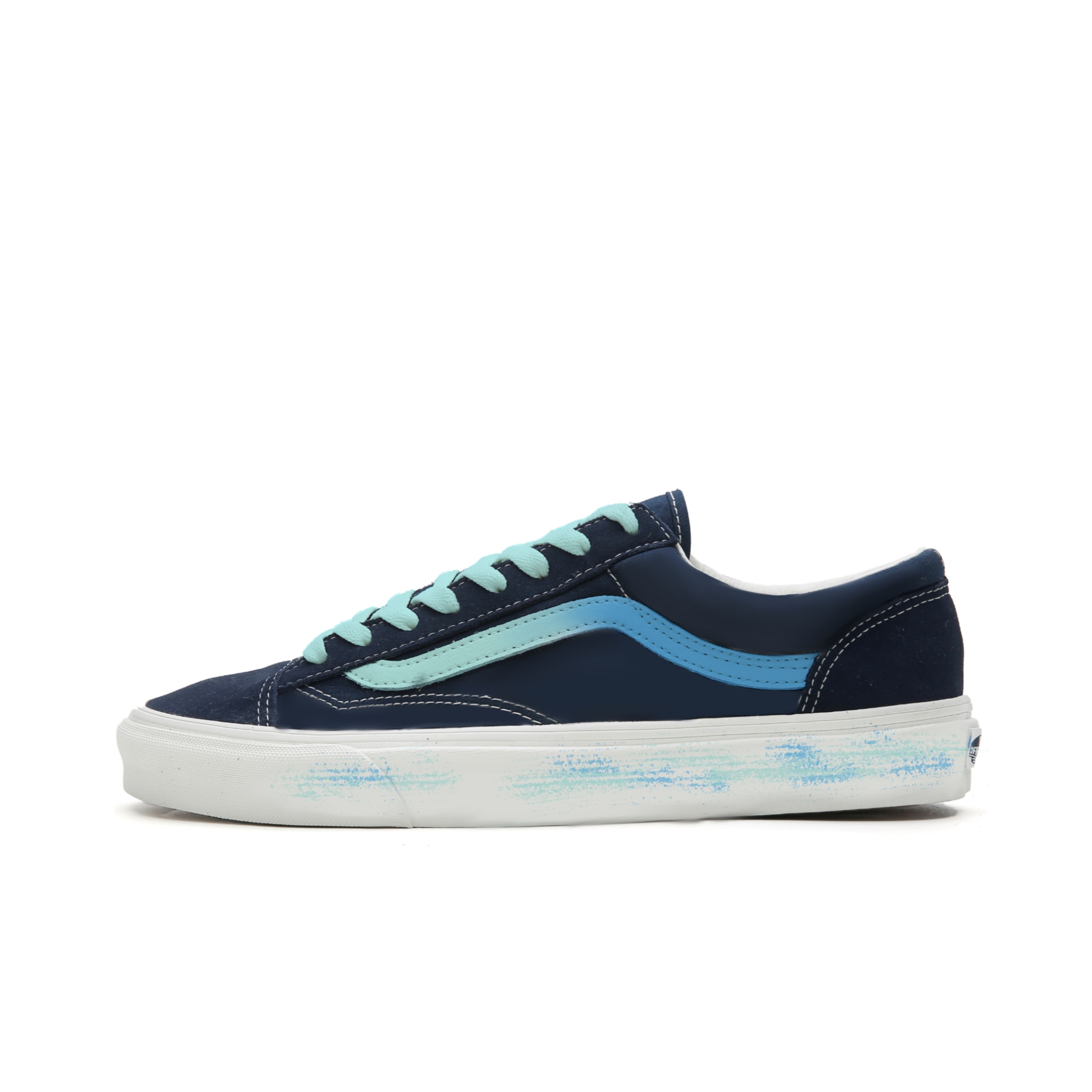 Vans Style 36 Lightweight And Breathable Low Top Skateboard Shoes Unisex Blue