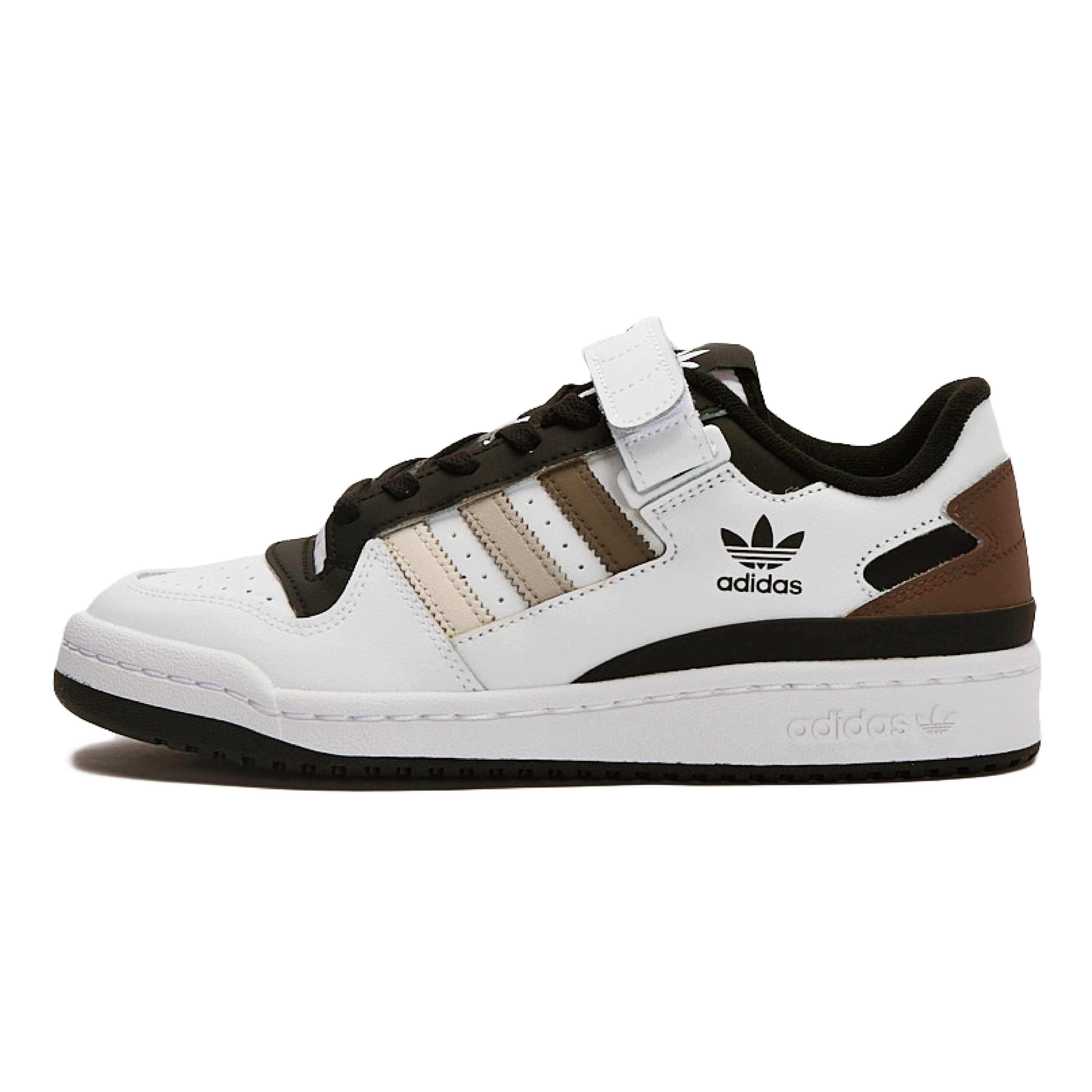 Adidas Originals FORUM Wear-Resistant Low-Top Skateboard Shoes Unisex White Umber