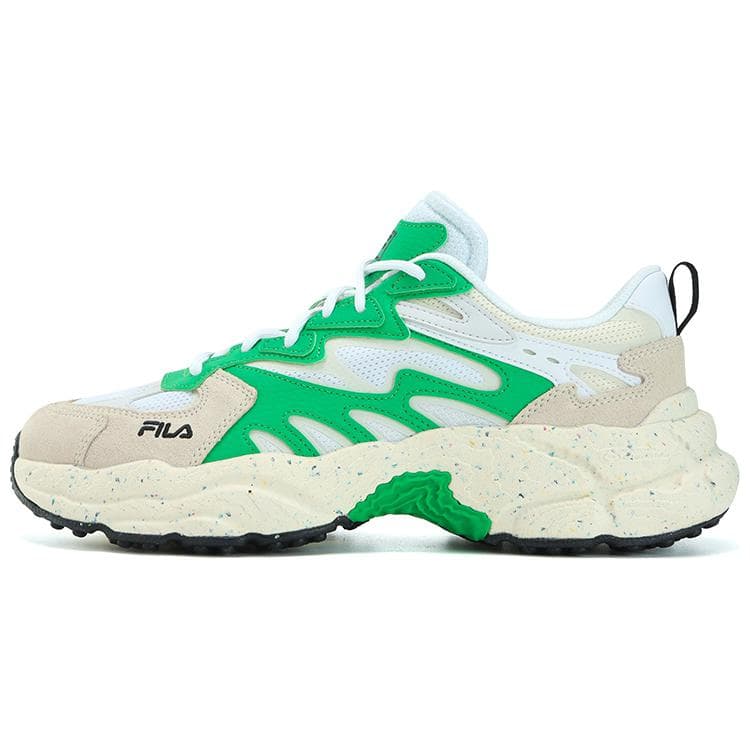FILA Fern Fern Sneakers Anti-Slip Wear-Resistant Low-Top Chunky Sneakers Men's FILA White