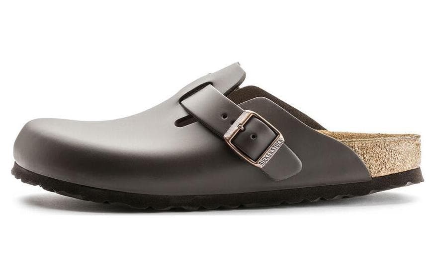 Birkenstock Unisex Brown Leather Simple Comfortable Fashion Sandals