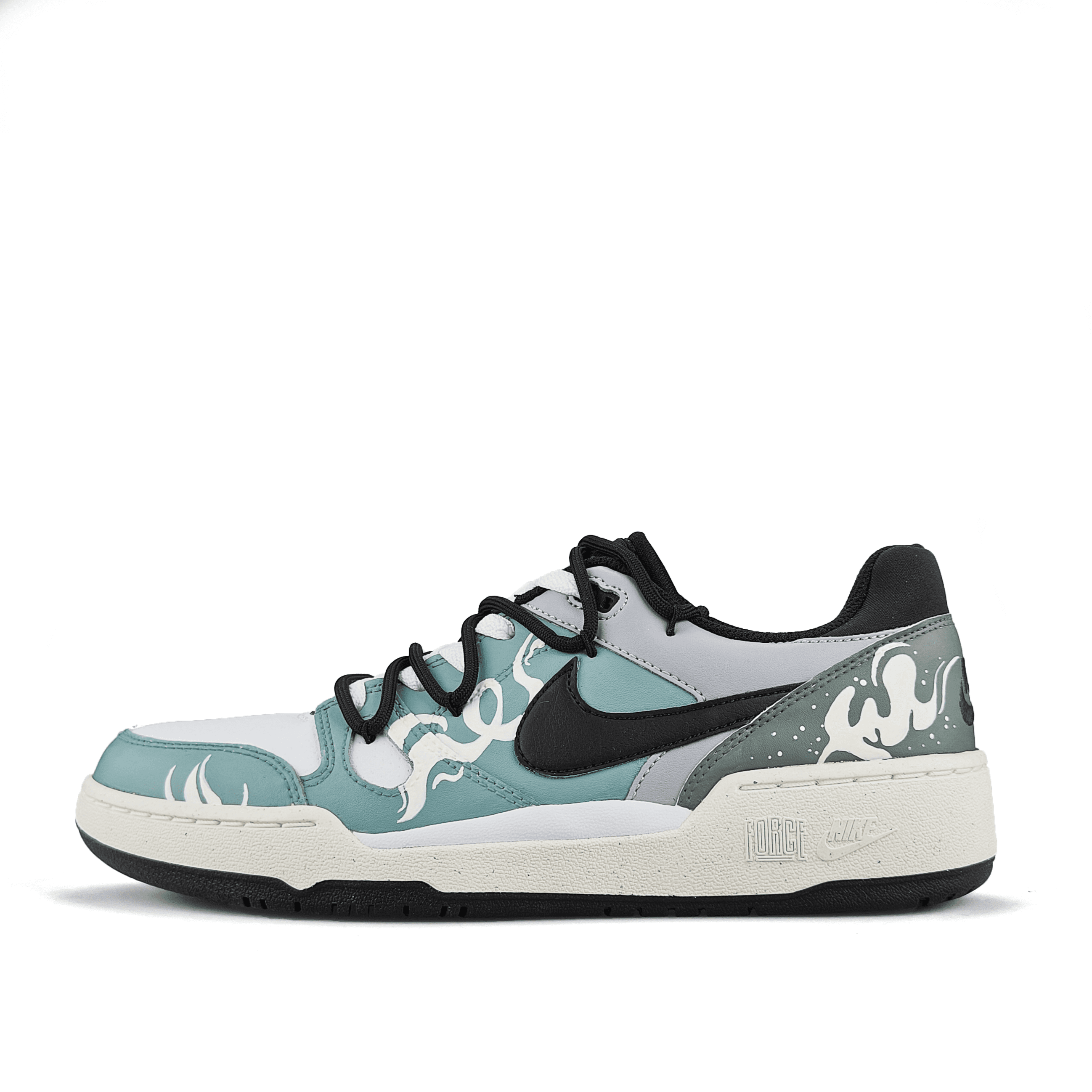 Nike Full Force Slip-Resistant Cushioning Low-Top Skateboard Shoes Men's Green