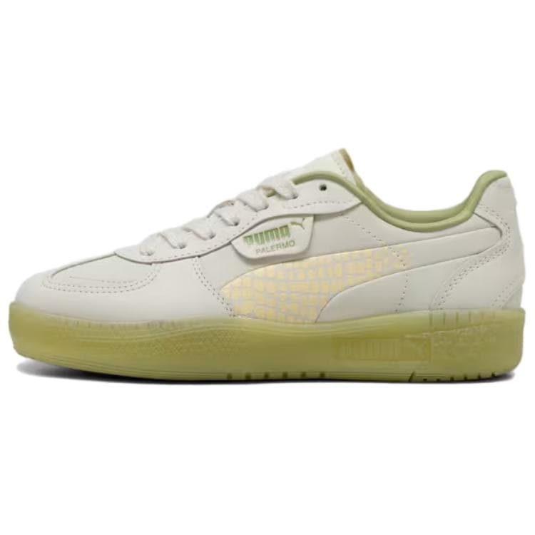 PUMA Palermo Anti-Slip Wear-Resistant Low-Top Skateboard Shoes Women's Light Gray