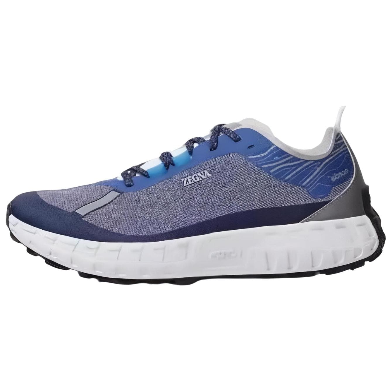 Zegna Men's Blue Fashion Comfortable Low-Top Casual Shoes