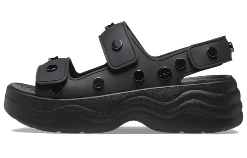 Crocs Skyline Studded Sandals 'Black' Women's