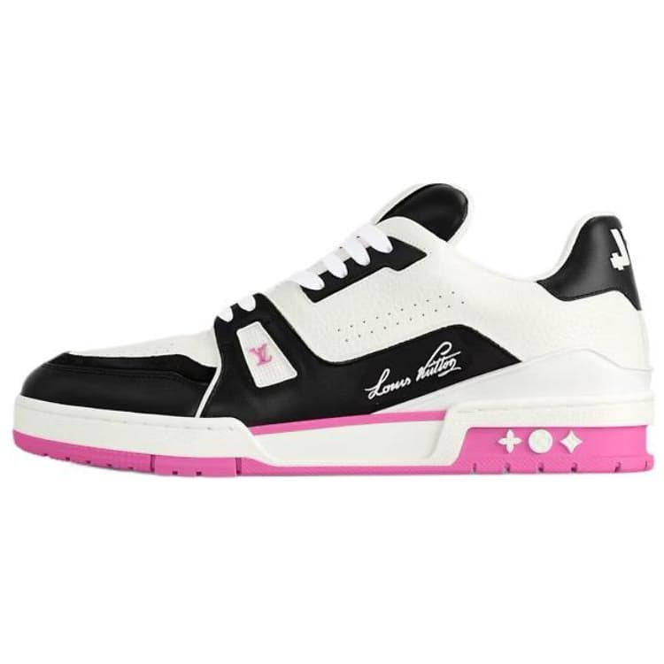 LOUIS VUITTON Trainer Low-Top Skateboard Shoes Women's Pink
