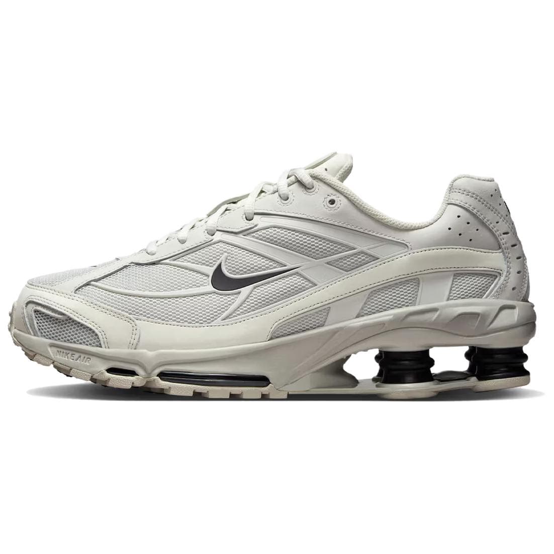 Nike Shox Ride 2 Comfort Versatile Anti-Slip Wear-Resistant Low-Top Running Shoes Unisex White Black
