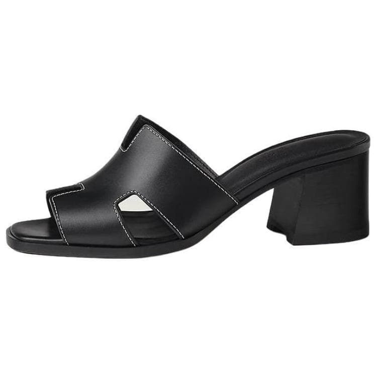 HERMES Helia Slide Slippers Women's Black