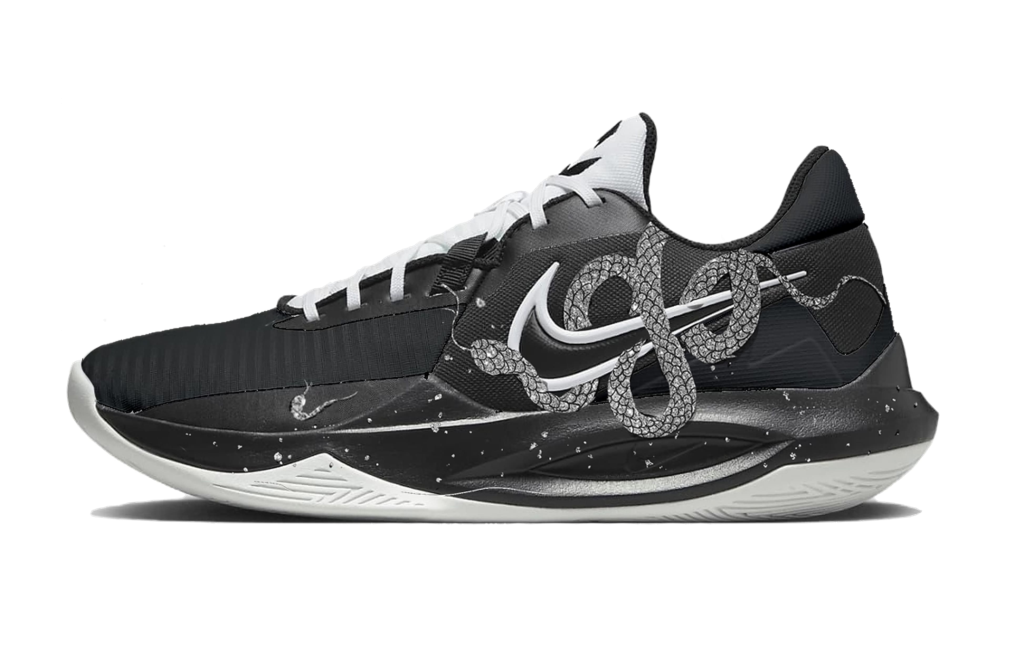 Custom Nike Precision 6 'Mamba's Final Year' Low-Top Basketball Shoes Men's Black