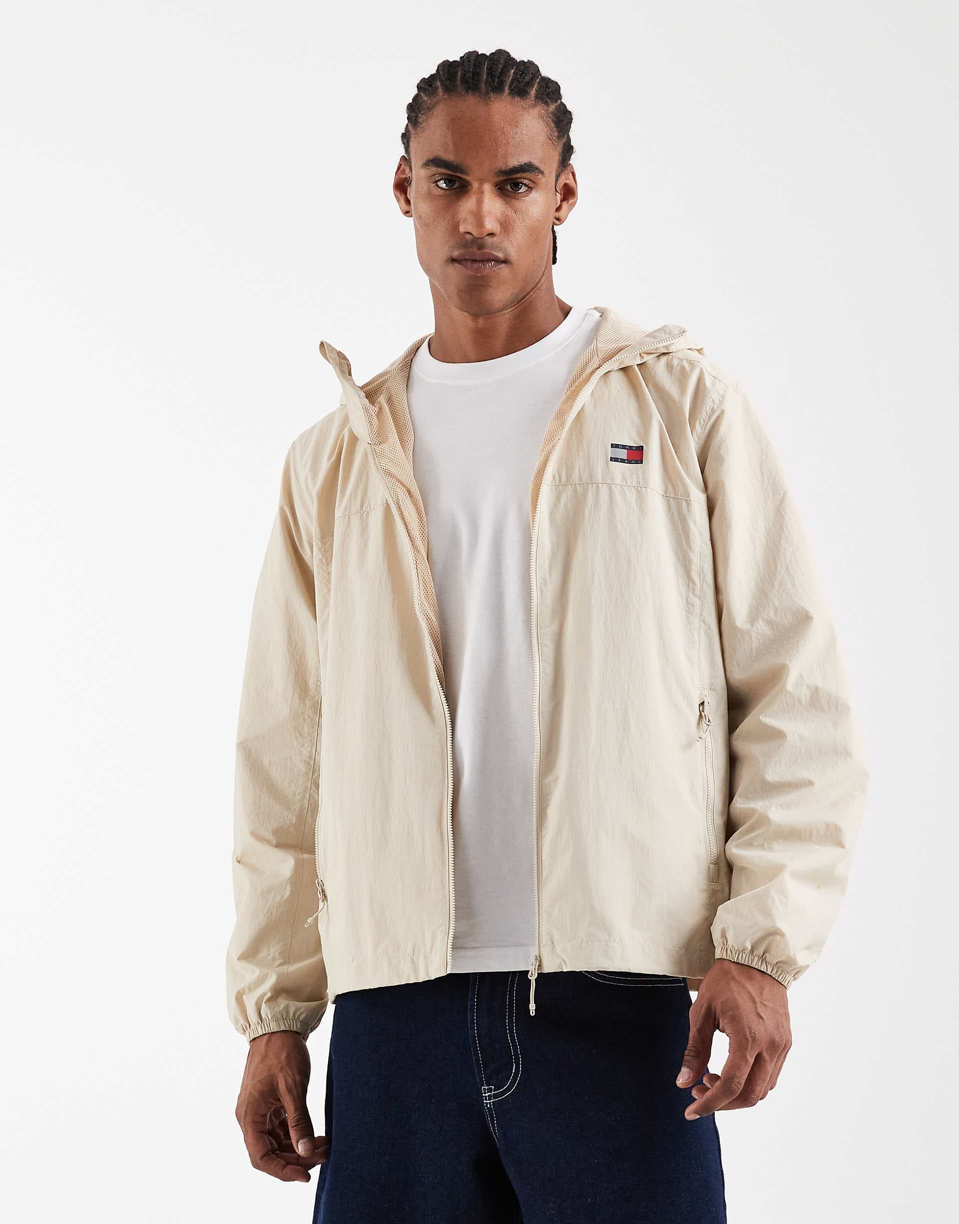 Tommy Jeans chicago packable jacket in beige