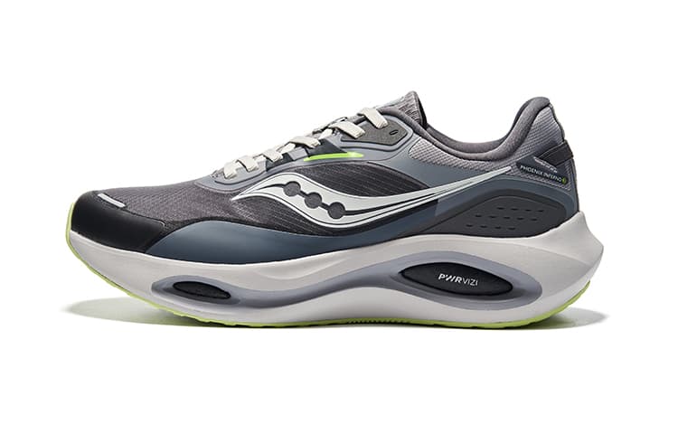 Saucony Phoenix Inferno 3 Anti-Slip Wear-Resistant Low-Top Casual Running Shoes Men's Black Gray