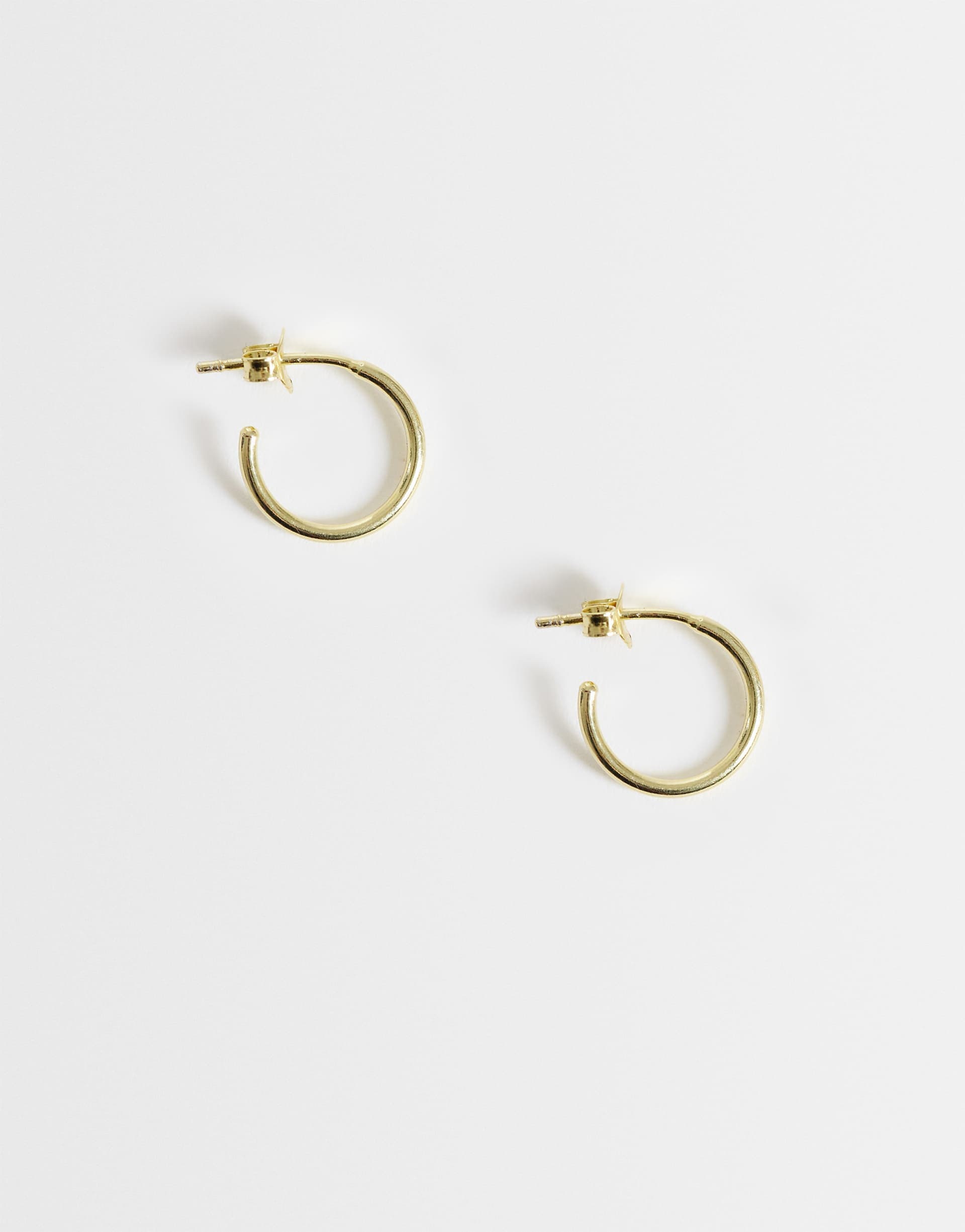 Kingsley Ryan gold plated 12mm open hoop earrings