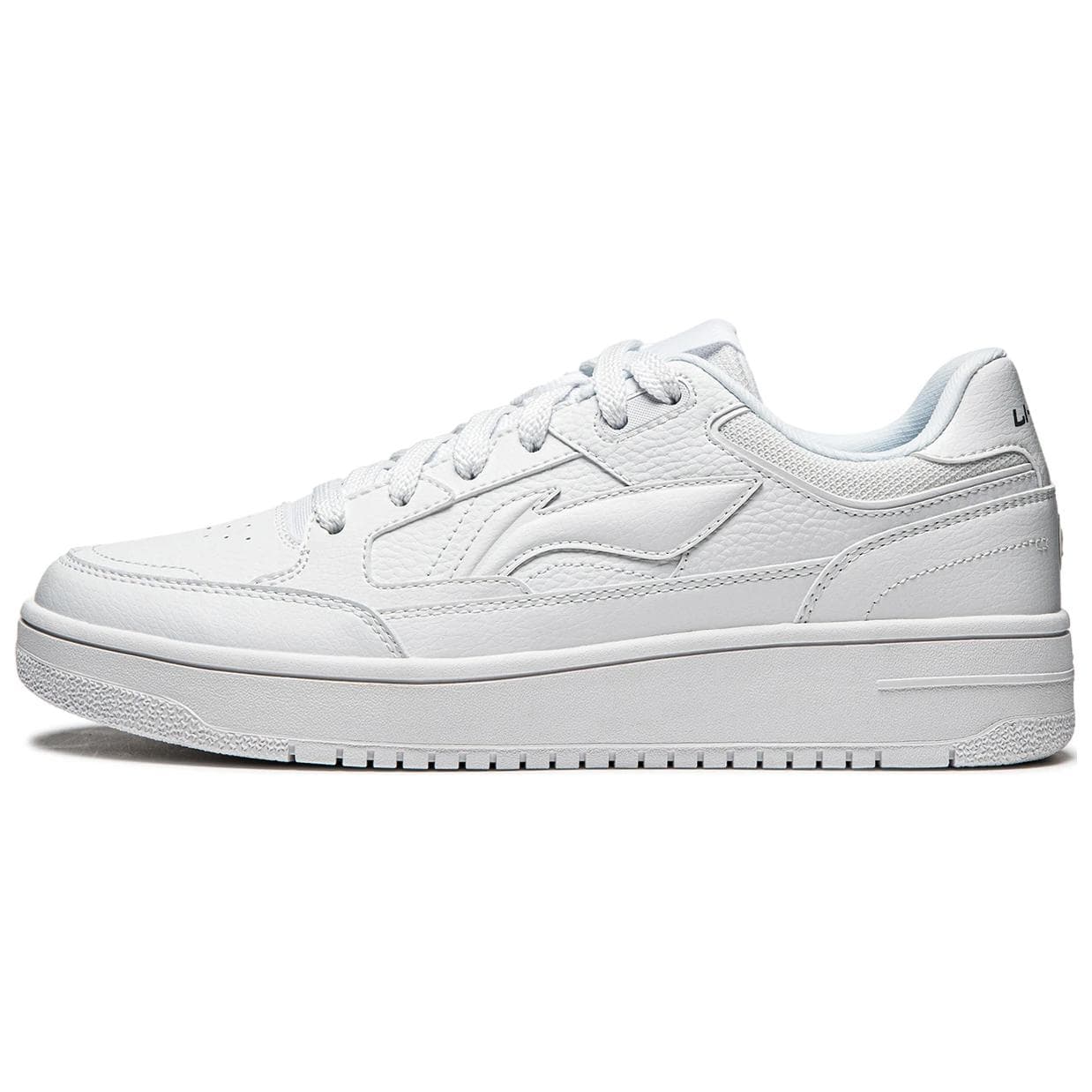 LiNing Tianji Anti Slip And Wear Resistant Height Increasing Low Top Skateboard Shoes Men's White