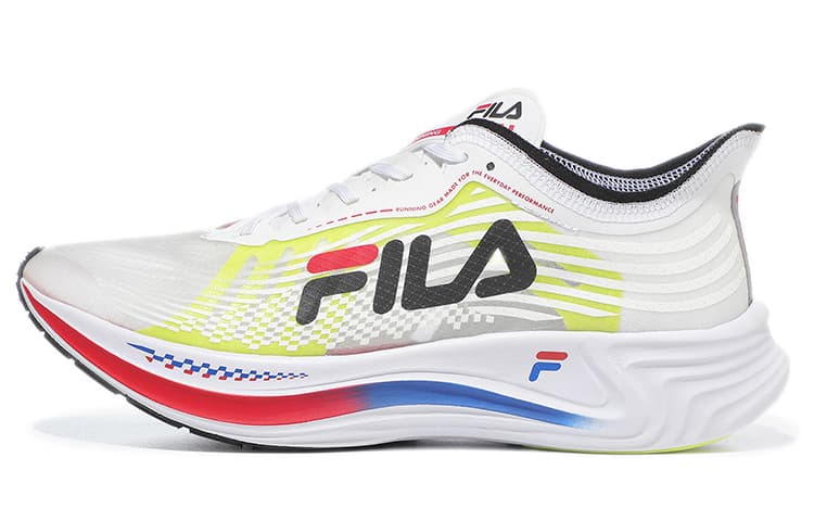FILA Professional Cushioning Wear-Resistant Lightweight Resilient Low-Top Unisex Grey-Yellow-Black Korean Style