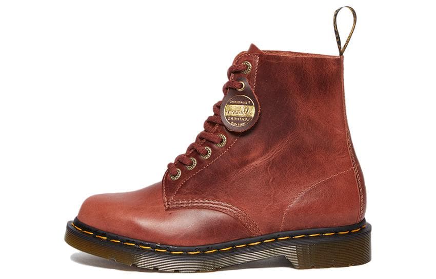 Dr.Martens 1460 Pascal Made In England Denver Leather Lace Up Boots 'Brown'