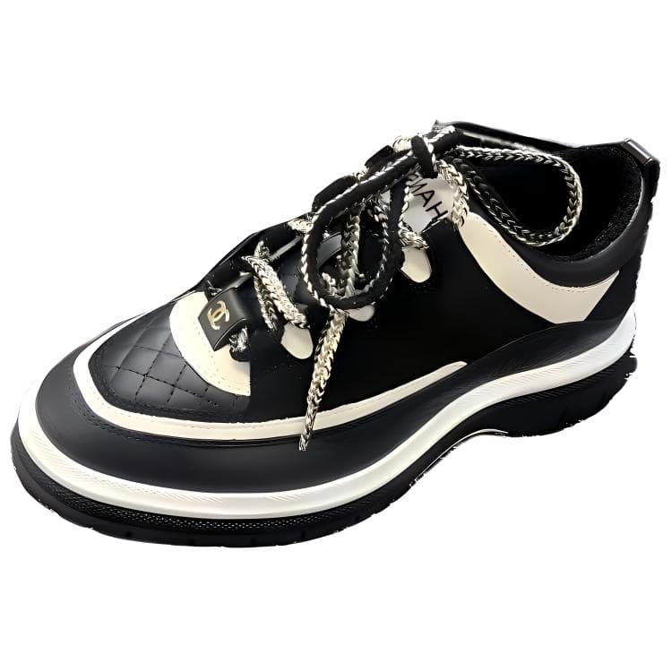 CHANEL 25C Low-Top Casual Shoes Women's Black