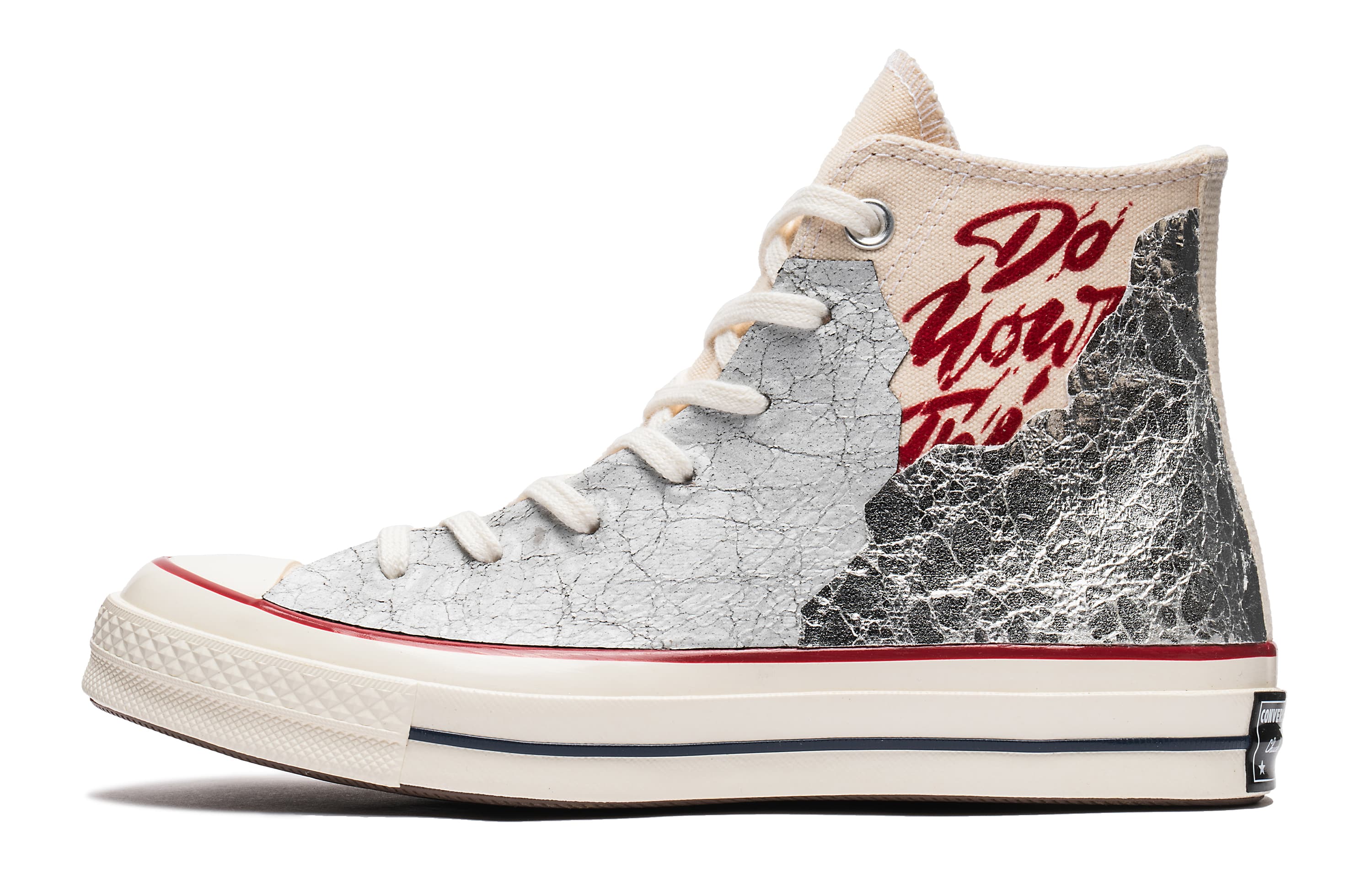 Converse 1970s High-Top Canvas Shoes Unisex White Silver