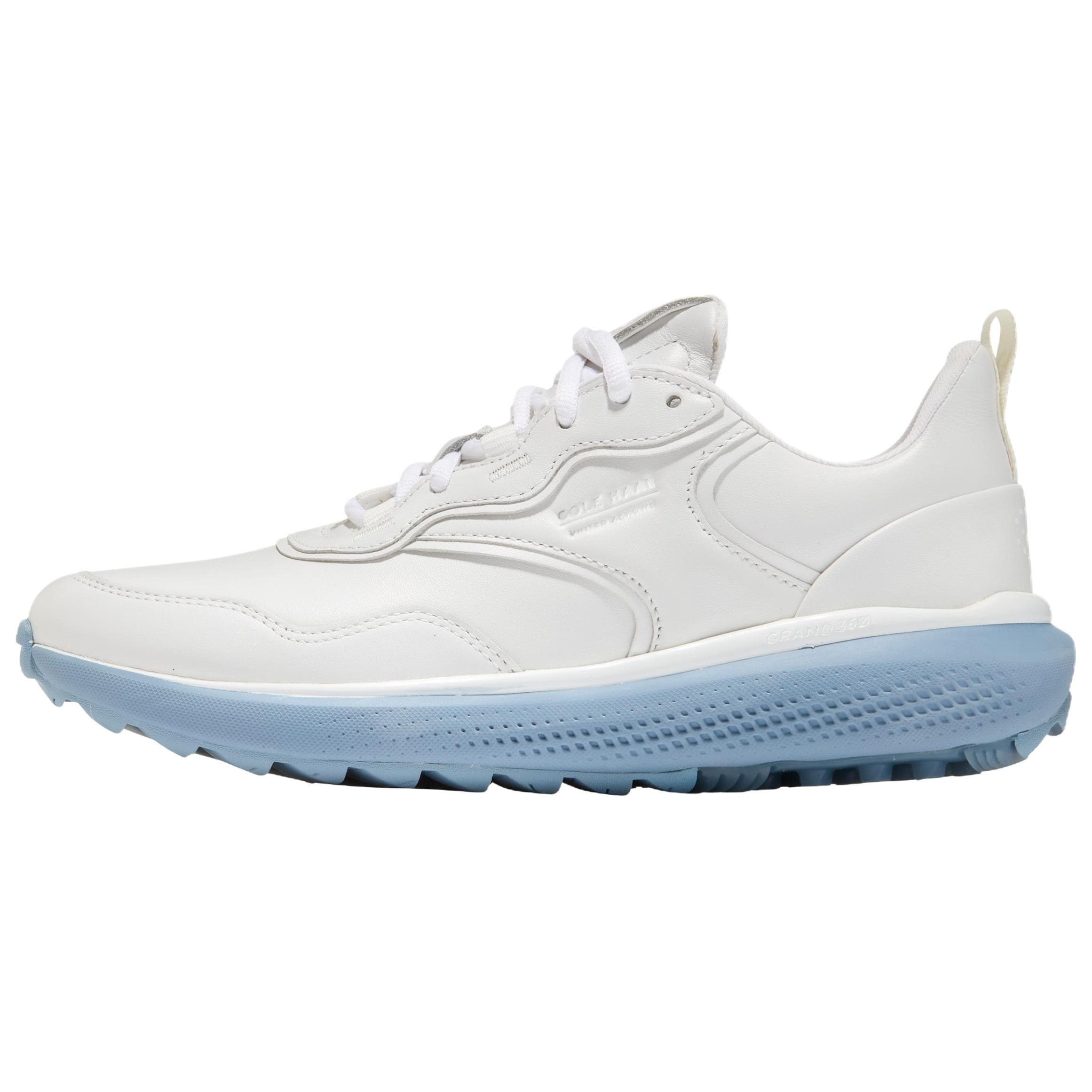 UNITED ARROWS x COLE HAAN ENERGY Series Cowhide Leather Retro Round Toe Thick Sole Low-Top Casual Shoes Women's White