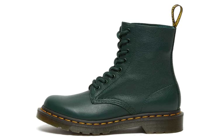 Dr.Martens 1460 Pascal Virginia Waterproof Wear resistant Mid Tops Martin Boots Green Women's