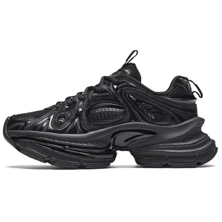 Anta Fuyao 2 Comfort Trendy Slip-Resistant Wear-Resistant Low-Top Dad Shoes Men's Black