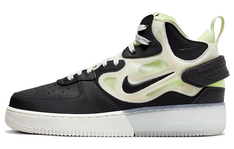 Nike Air Force 1 React Mid Black Sail Ghost Green