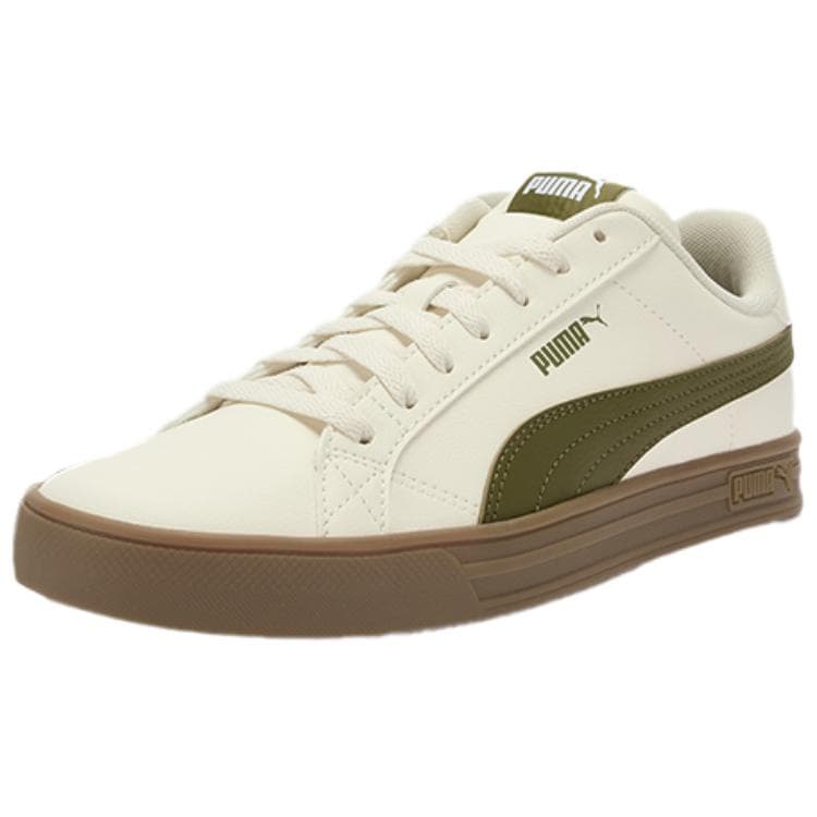PUMA Smash Vulc V3 Comfortable Versatile Wear-Resistant Low-Top Sneakers Unisex Off-White
