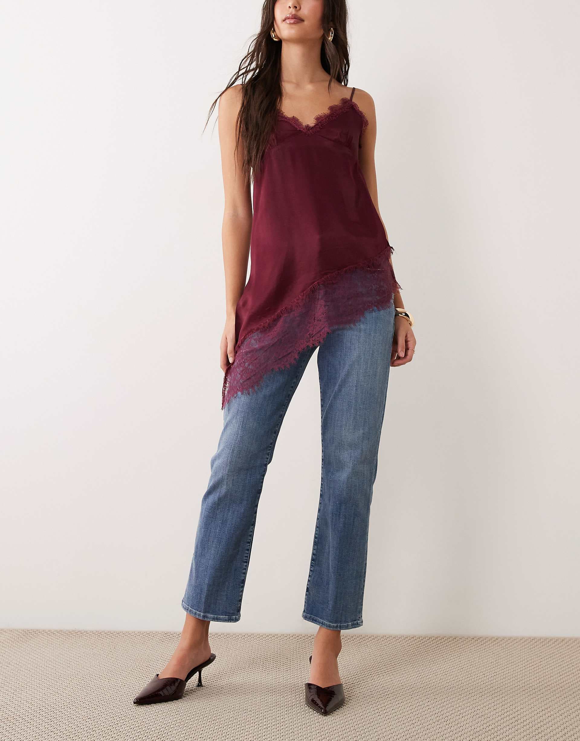 Good American good legs straight leg jeans in light blue wash