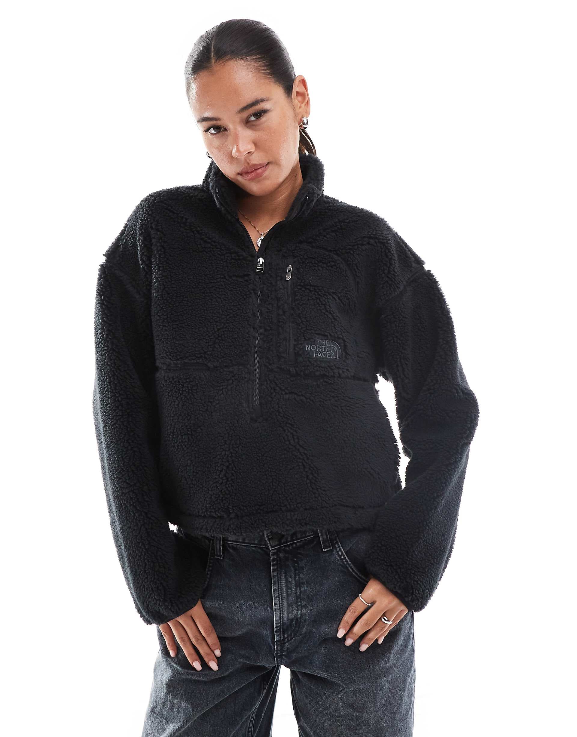 The North Face Extreme Pile half zip pullover fleece in black