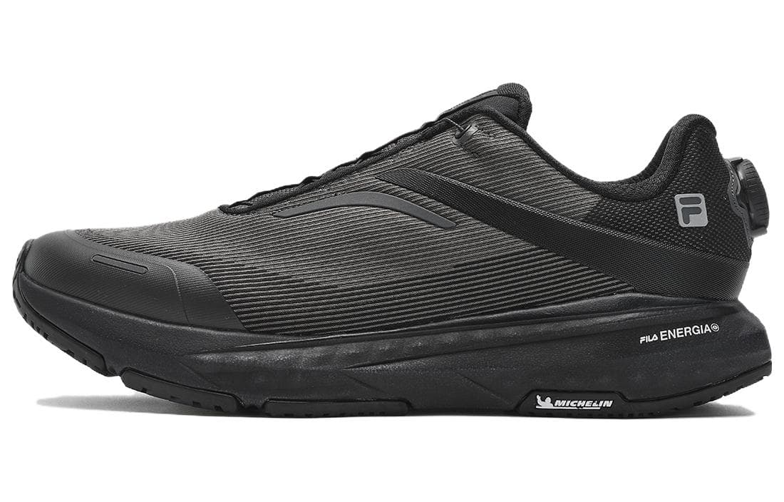 FILA BOA ENERGY 2 Low-Top Casual Running Shoes Men's Black