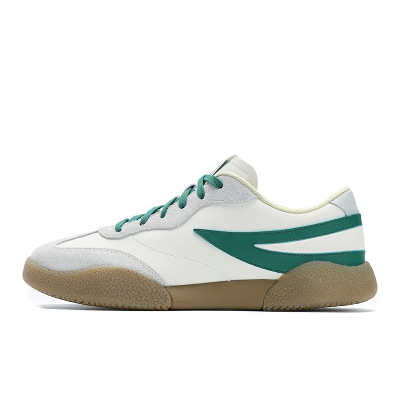 FILA PENGUIN Versatile Trendy Fashion Casual Cushioned Wear-Resistant Low-Top Sneakers Men's Silver White