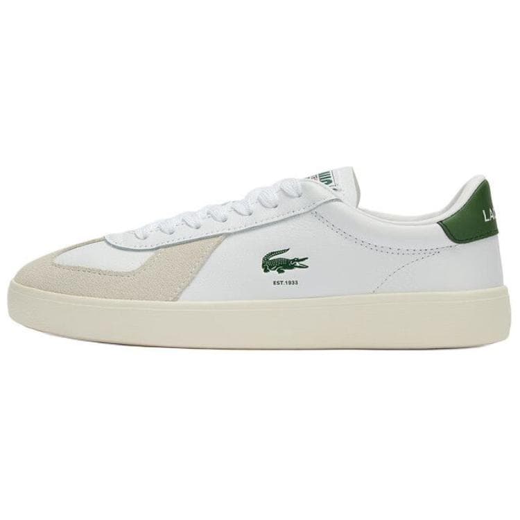 LACOSTE Round Toe Retro Low-Top Sneakers Women's Off-White