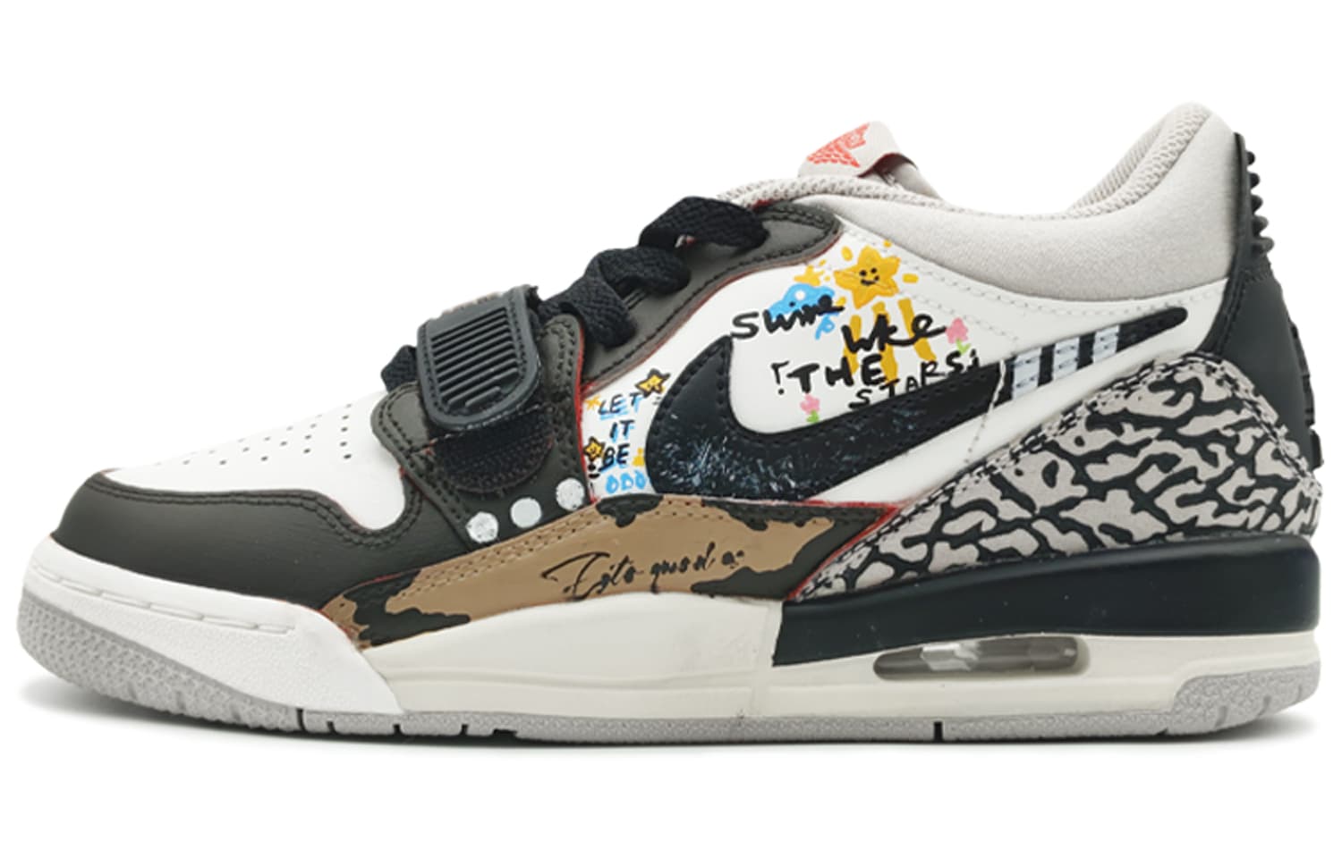 Jordan Legacy 312 Low Low-Top Vintage Basketball Shoes Men's White Gray