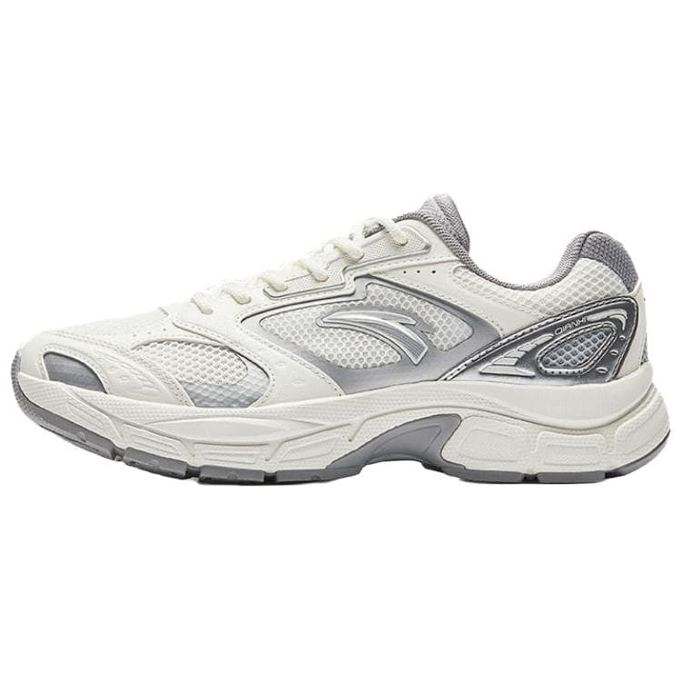 Anta Millennium 8 Comfort Versatile Anti-Slip Wear-Resistant Low-Top Casual Shoes Women's Silver White