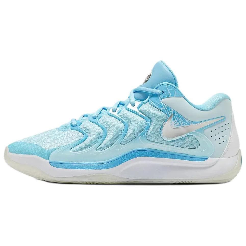 Nike KD 17 Anti-Slip Wear-Resistant Low-Top Basketball Shoes Men's Blue