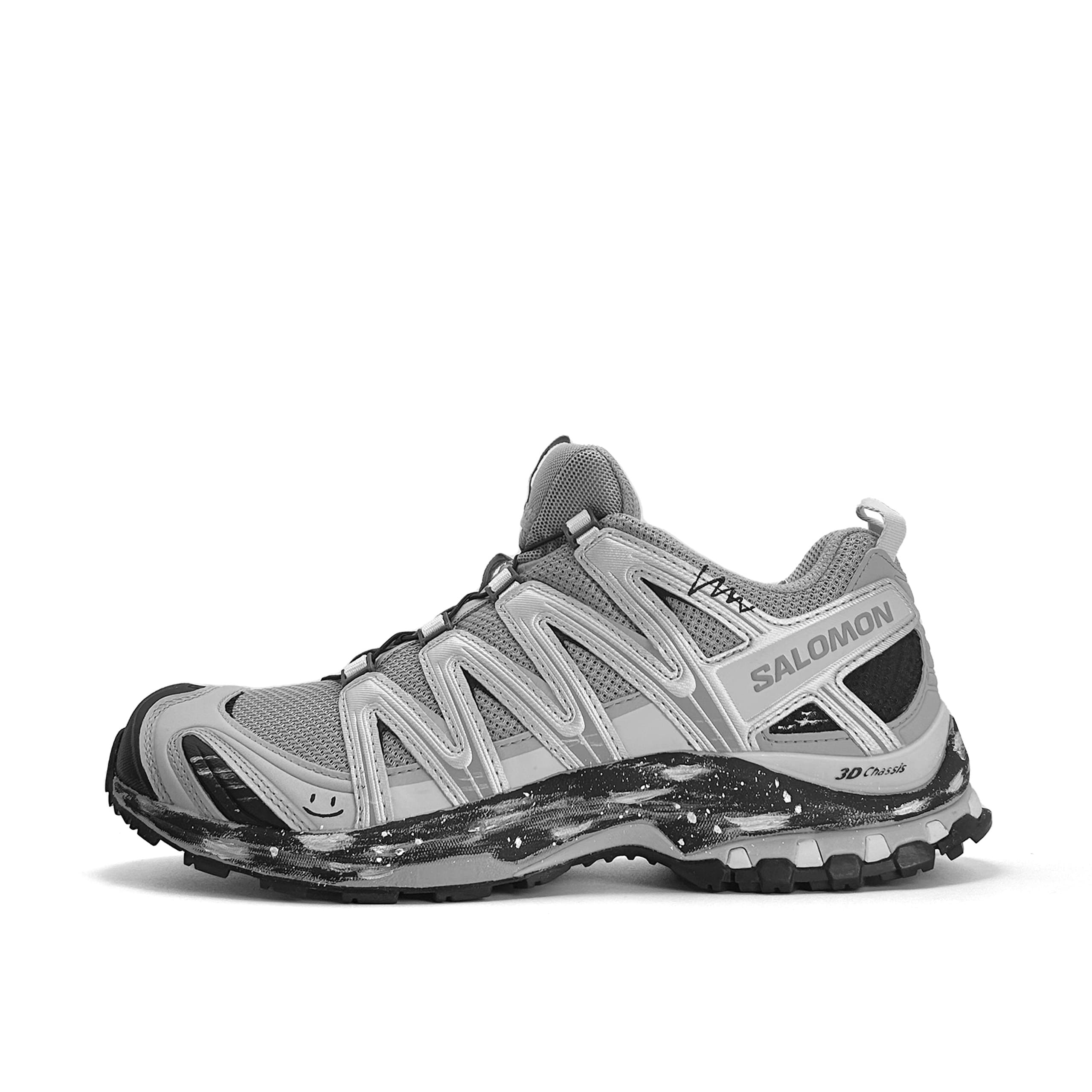 Custom SneakersSALOMON XA PRO 3D 'Trail' Outdoor Sports High-Street Retro Cushioned Support Low-Top Trail Running Shoes Unisex Grey Silver