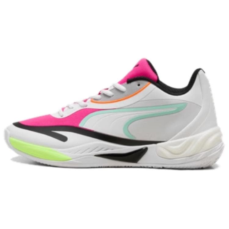 PUMA All-Pro NITRO™ Comfortable Versatile Cushioned Low-Top Basketball Shoes Unisex Pink White Blue