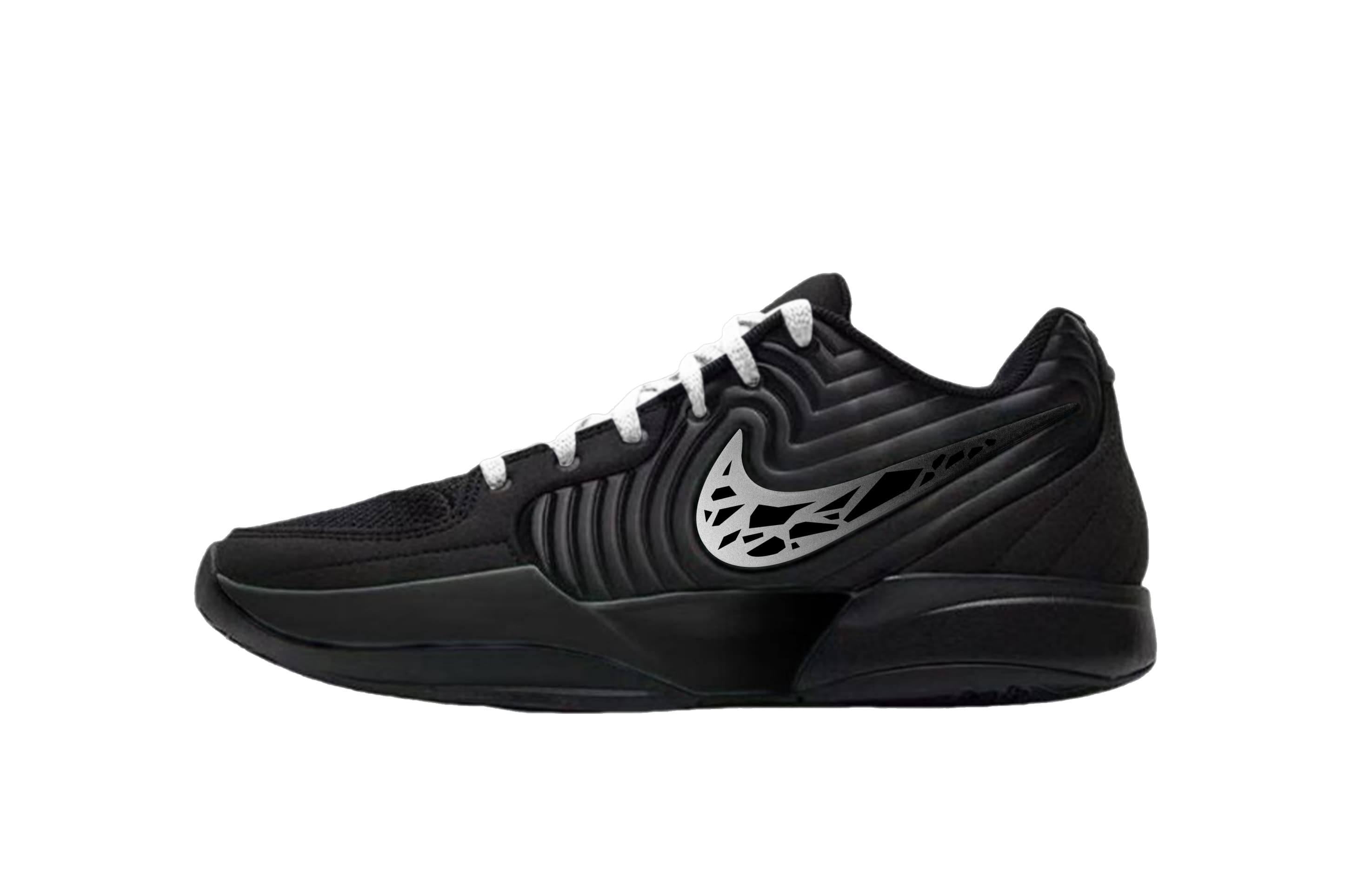 Nike Ja 2 'Liquid Metal' Low-Top Basketball Shoes Unisex Black Silver