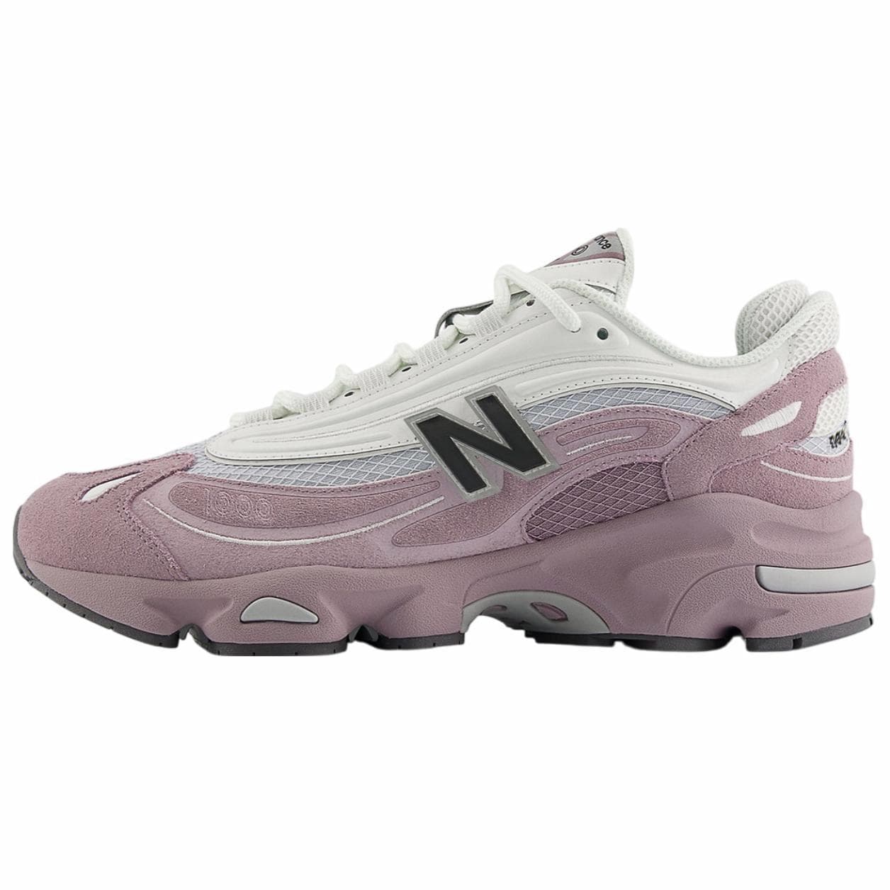 New Balance NB 1000 Soft Comfortable Slip-Resistant Low-Top Casual City Commuter Running Shoes Unisex White/Purple