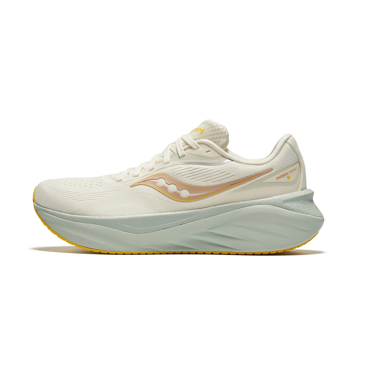 Saucony PHOENIX INFERNO 4 Daily Cushioned Low-Top Running Shoes Unisex Beige Coffee